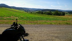 Blick übers hessische Bergland