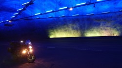 im Laerdaltunnel, mit 23km der laengste Strassentunnel