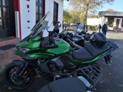 Möppi am Motorradtreff Rheinfähre an der Bislicher Insel