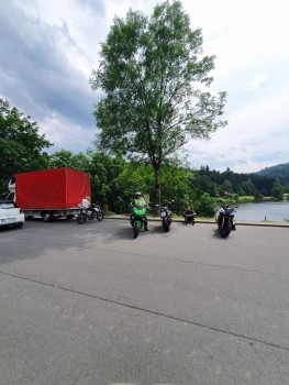 Kurzer Fotostopp am Marbachstausee