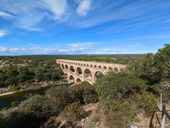 Pont du Gard, eines der längsten und am besten erhaltene Aquädukt der Römer.